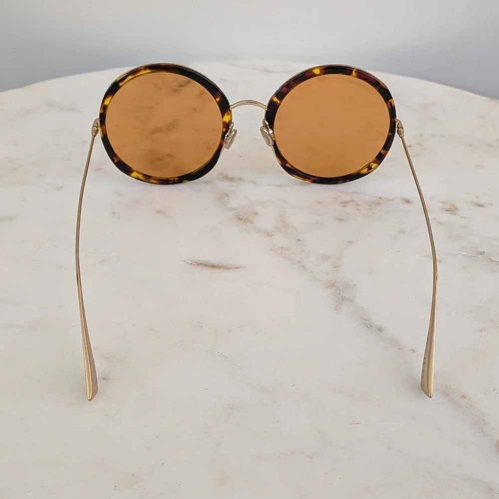 Christian Dior Hypnotic 1 Round Tortoise Shell Sunglasses Brown Lenses Y67JW